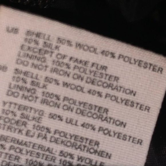 H&M Women’s Wool Blazer Brown Size 4 - Picture 9 of 9